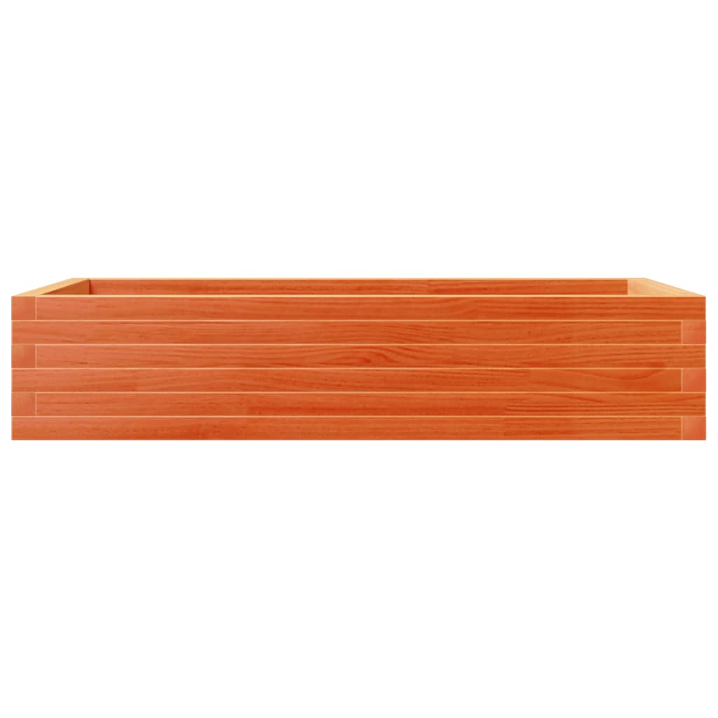 Vaso/floreira de jardim 110x60x23 cm pinho maciço castanho-mel