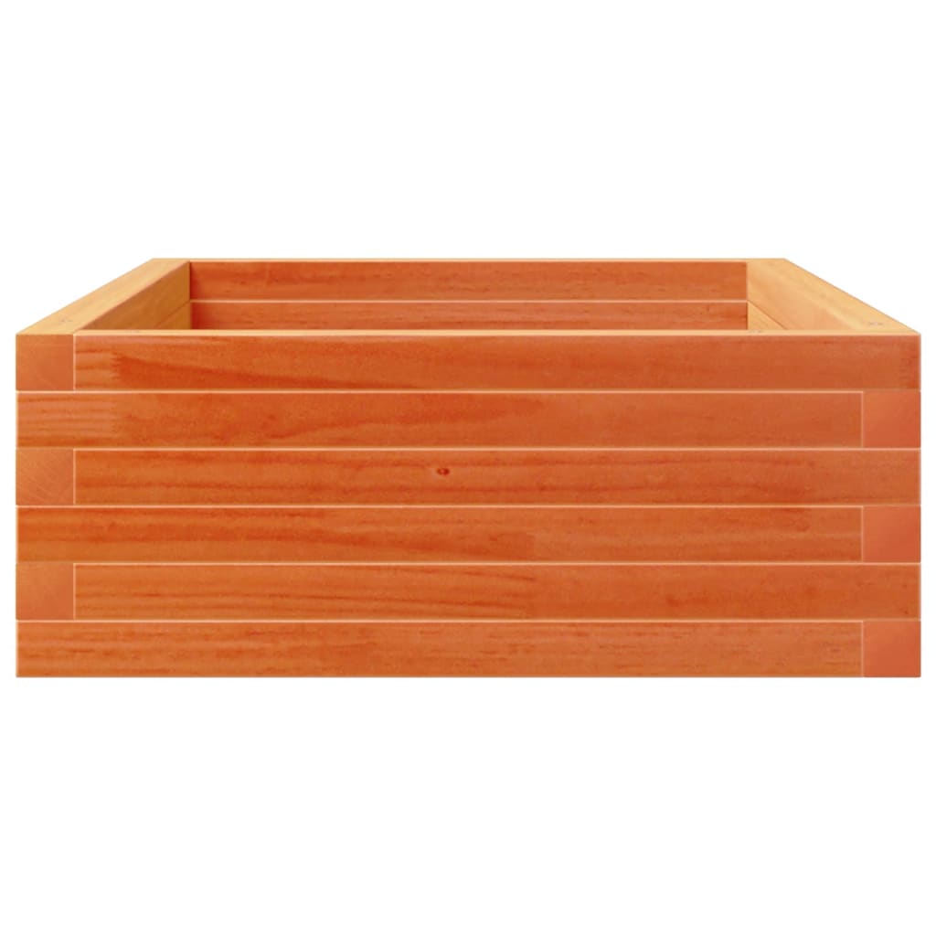 Vaso/floreira de jardim 110x60x23 cm pinho maciço castanho-mel
