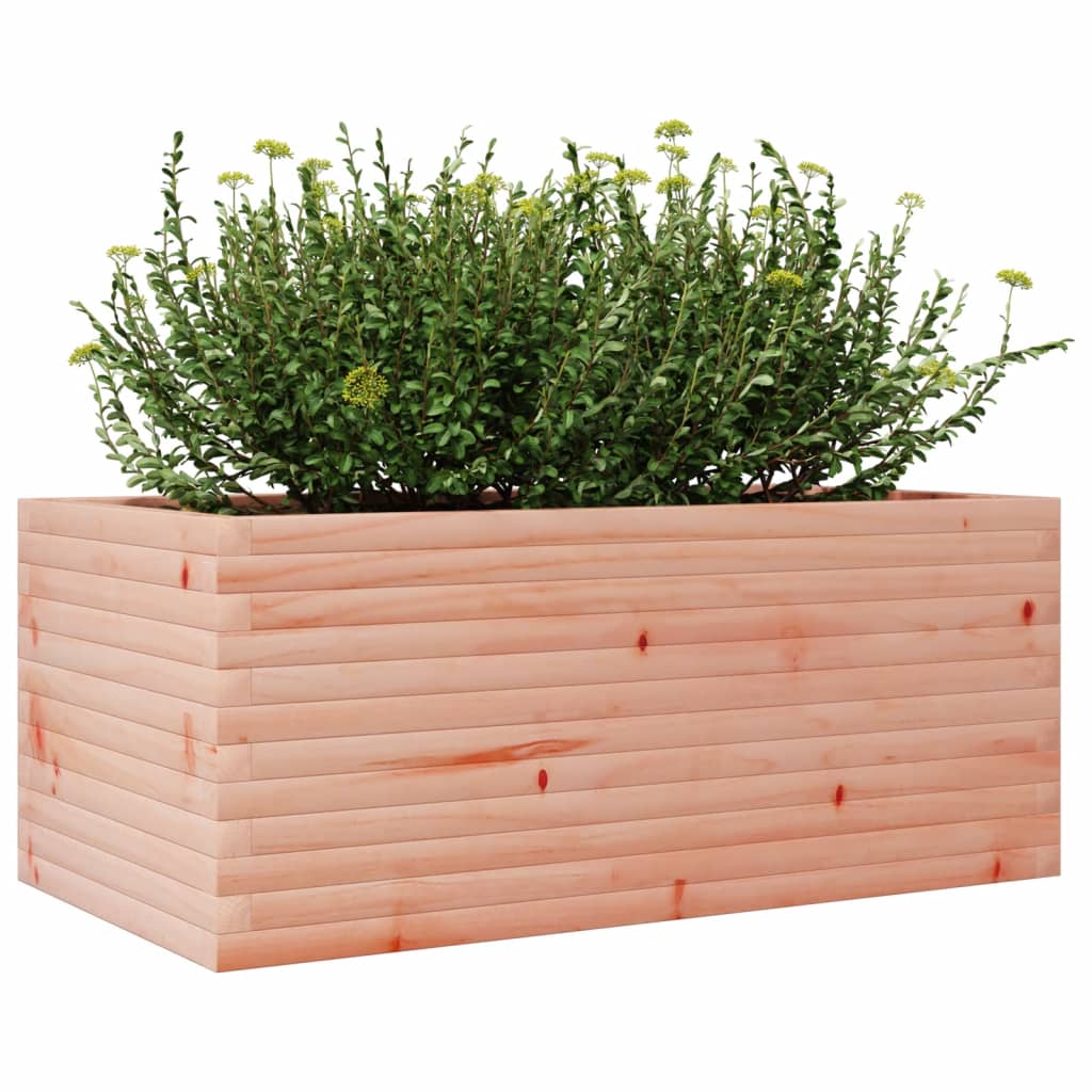Vaso/floreira de jardim 110x60x45,5 cm madeira douglas maciça