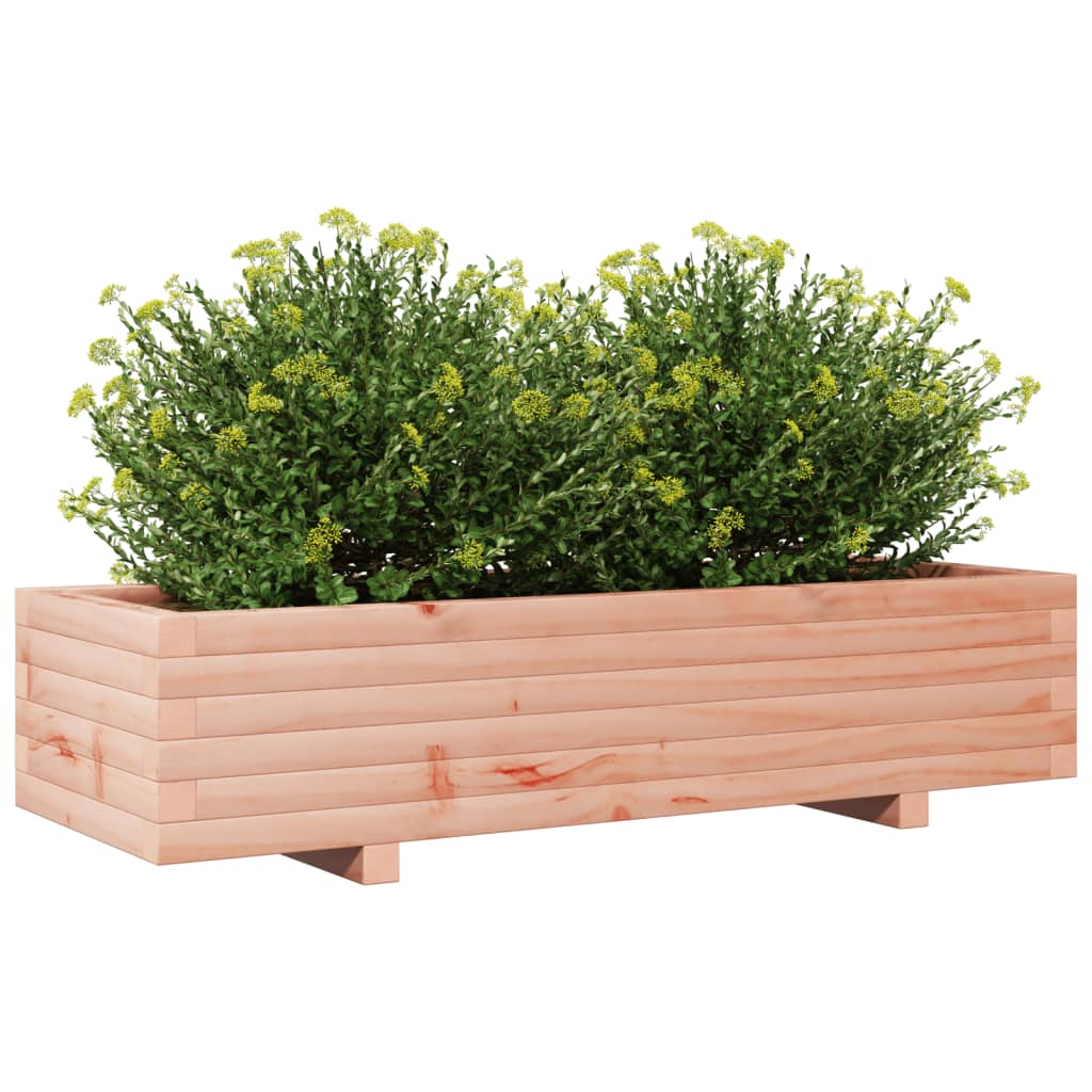 Vaso/floreira de jardim 110x40x26,5cm madeira de douglas maciça