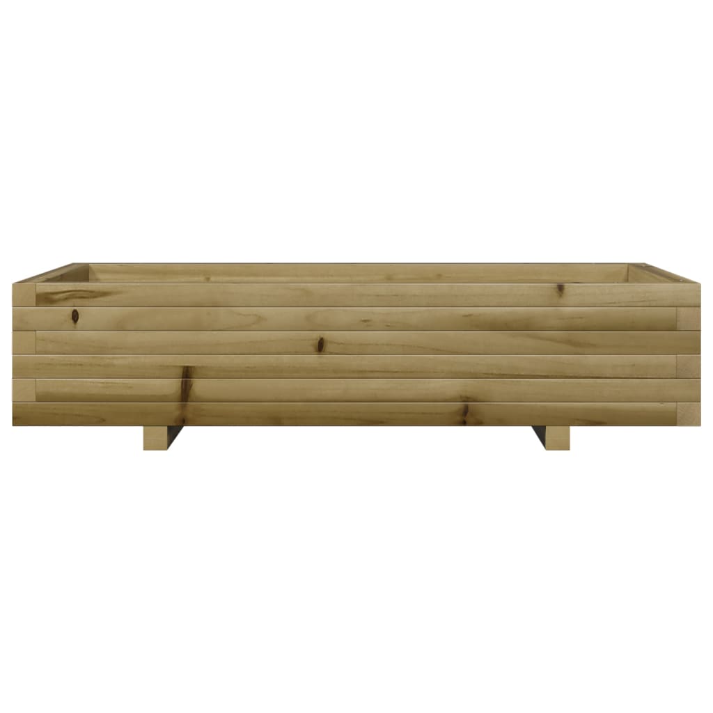 Vaso/floreira de jardim 110x60x26,5 madeira de pinho impregnada