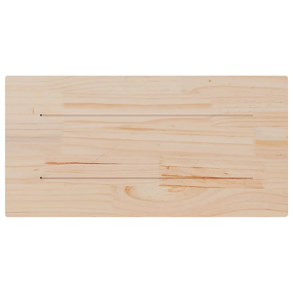 Tampos de mesa retangulares 2 pcs 80x40x1,7 cm pinho maciço