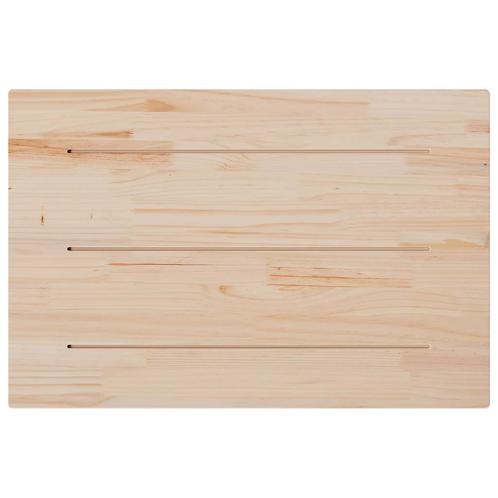 Tampos de mesa retangulares 3 pcs 80x53x1,7 cm pinho maciço