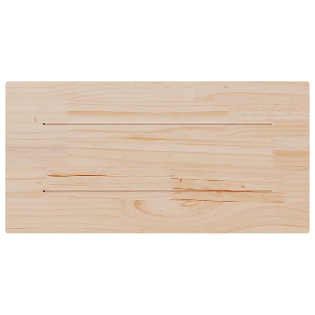 Tampos de mesa retangulares 2 pcs 80x40x2,5 cm pinho maciço