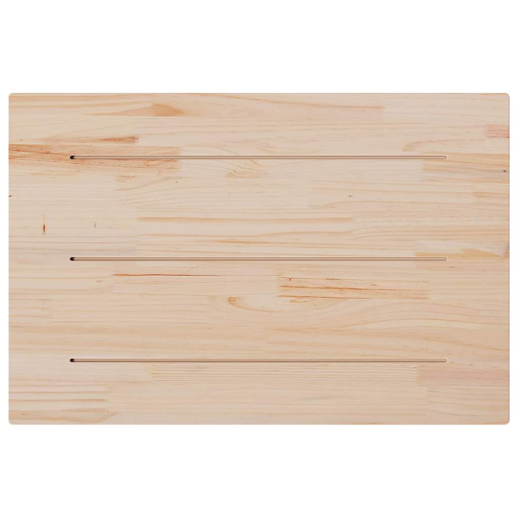 Tampos de mesa retangulares 3 pcs 80x53x2,5 cm pinho maciço