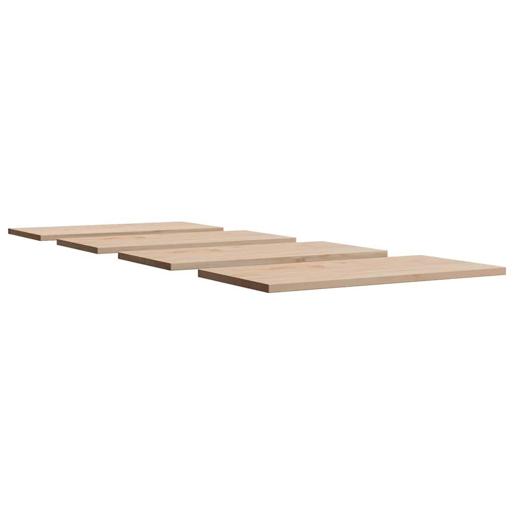 Tampos de mesa retangulares 4 pcs 90x45x2,5 cm pinho maciço