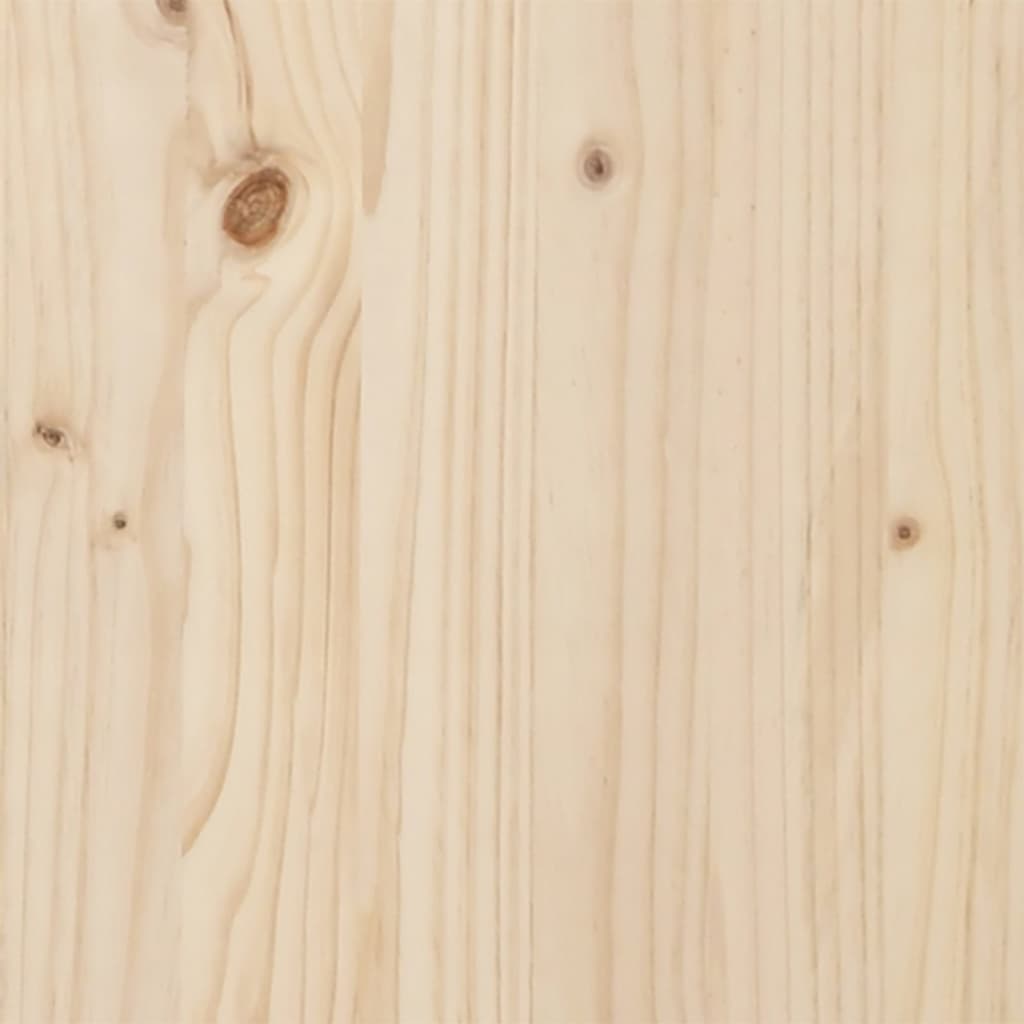 Mesa de centro estrutura em O 90x40x45,5 cm pinho/aço
