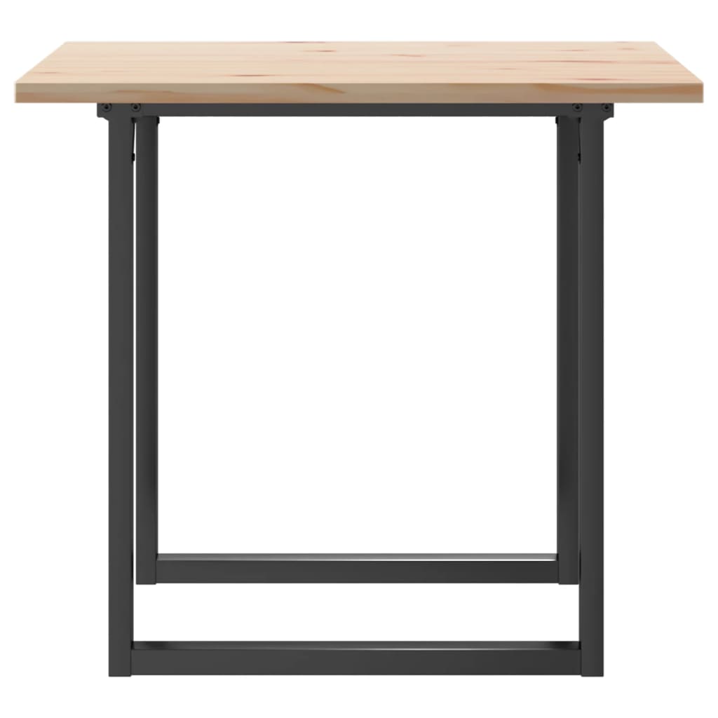 Mesa de jantar estrutura em O 90x90x75,5 cm pinho/aço