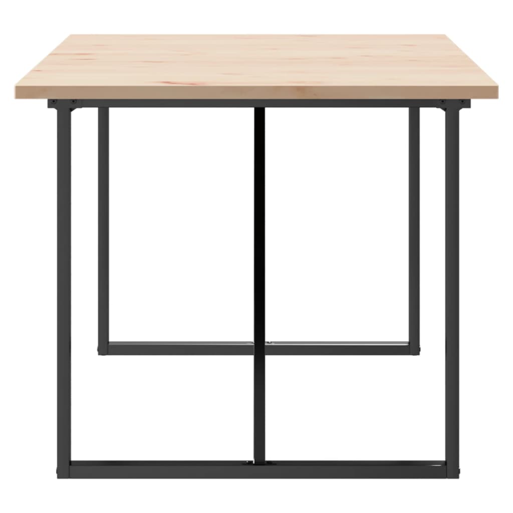 Mesa de jantar estrutura em O 180x90x75,5cm pinho/aço