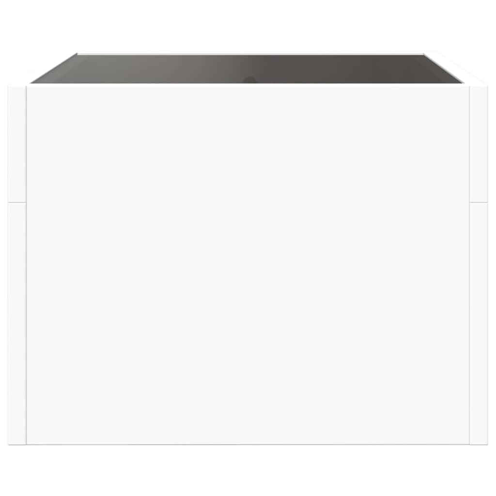 Mesa de cabeceira com luzes LED Infinity 40x40x30 cm branco
