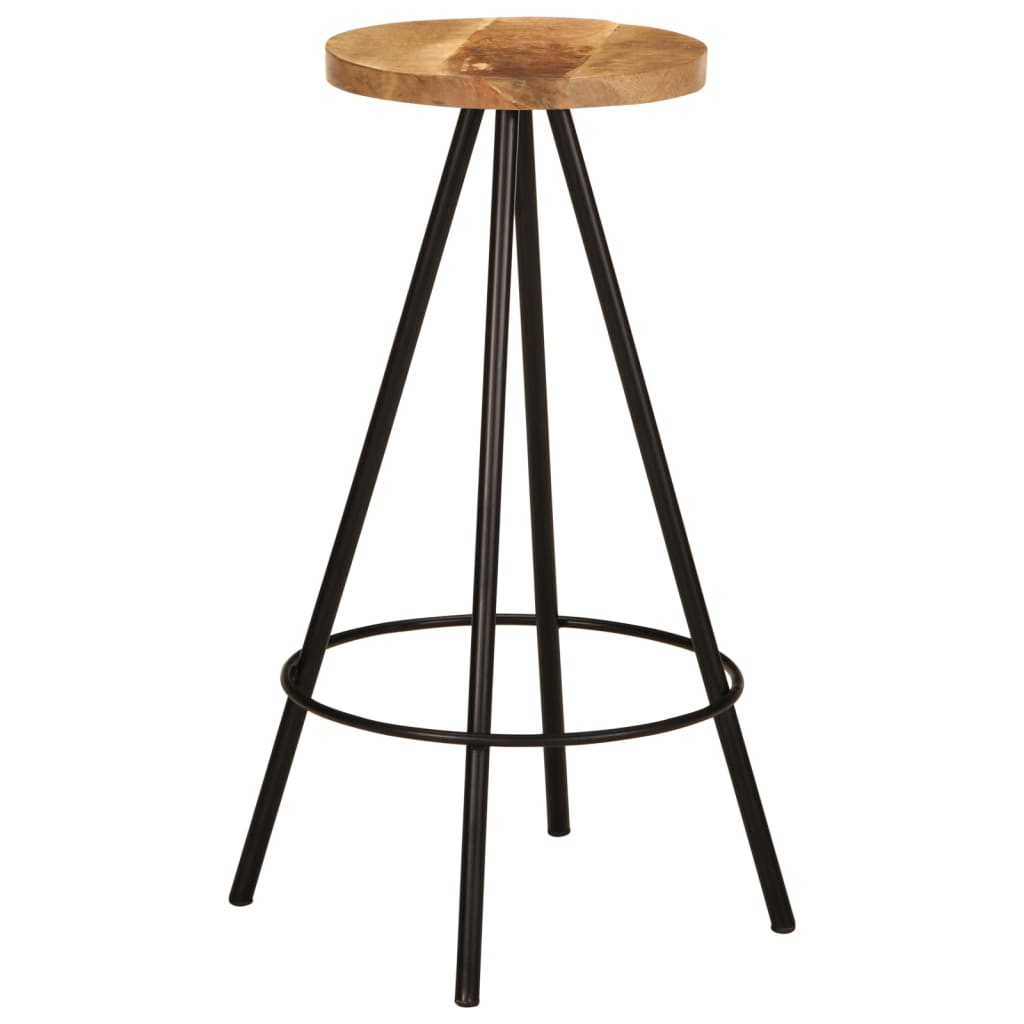 5 pcs conjunto de bar madeira de mangueira maciça
