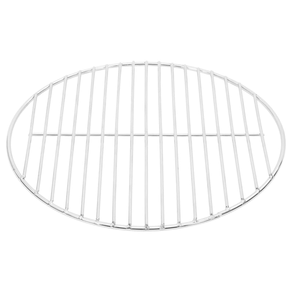 Grelha para churrasco redonda Ø34,5 cm aço inoxidável 304