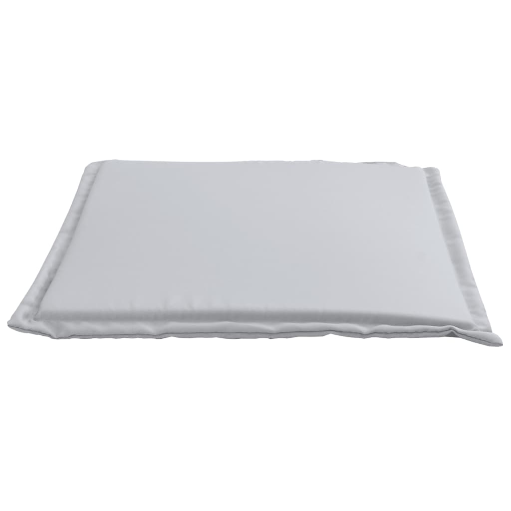 Almofadas de assento de jardim 2 pcs 45x45x2 cm cinzento-claro