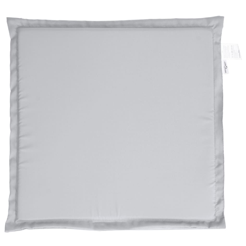Almofadas de assento de jardim 2 pcs 45x45x2 cm cinzento-claro