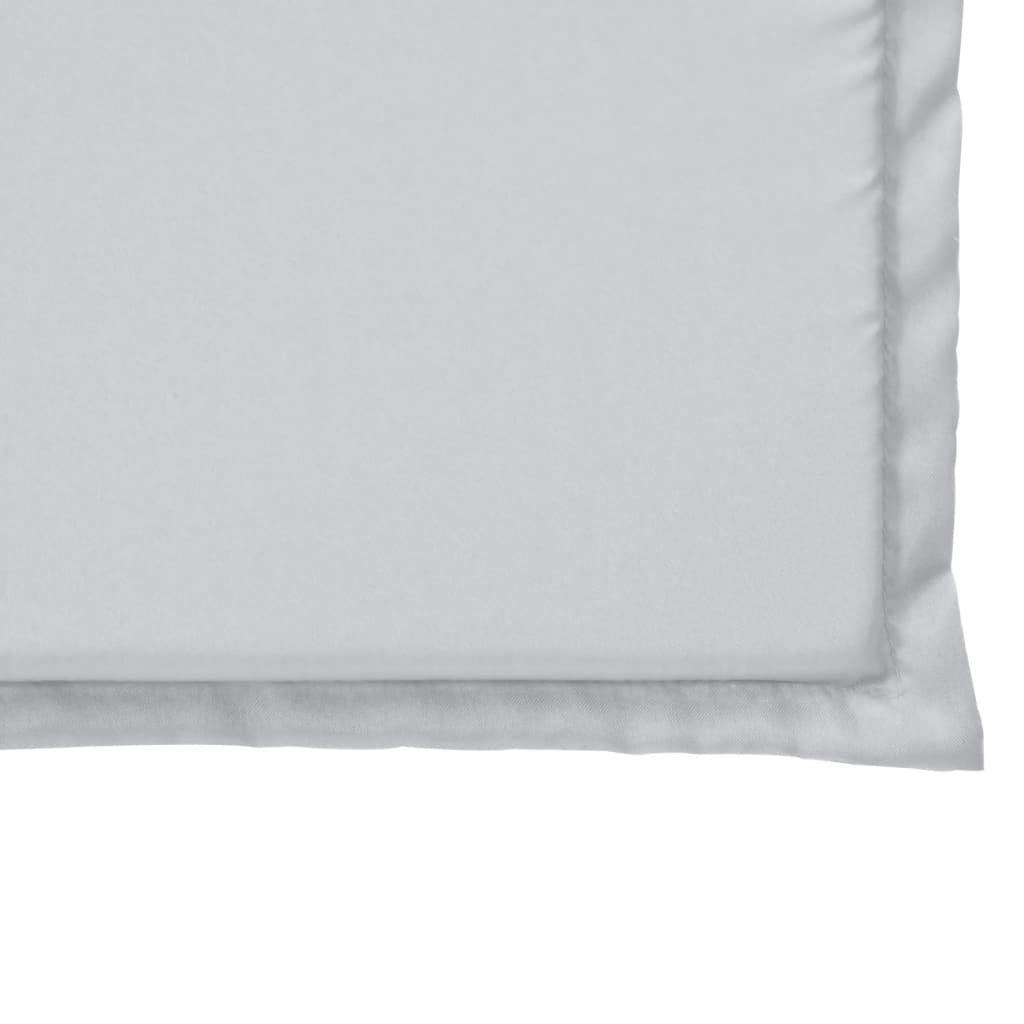 Almofadas de assento de jardim 2 pcs 45x45x2 cm cinzento-claro