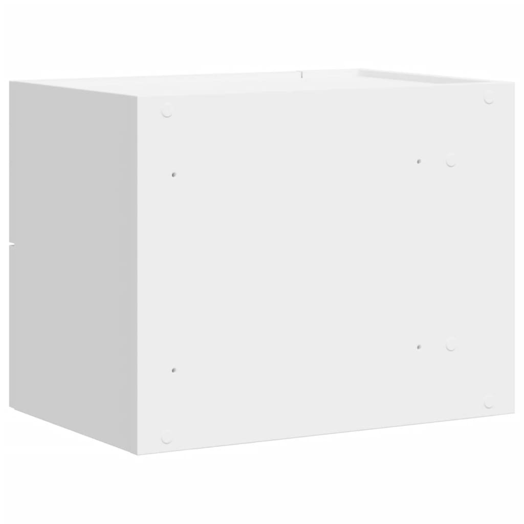 Mesa de cabeceira de parede 45x30x35 cm branco