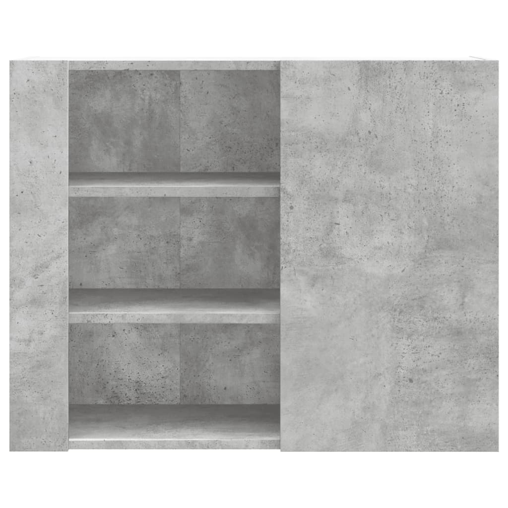 Armário parede 75x35x60 cm derivados madeira cinzento cimento
