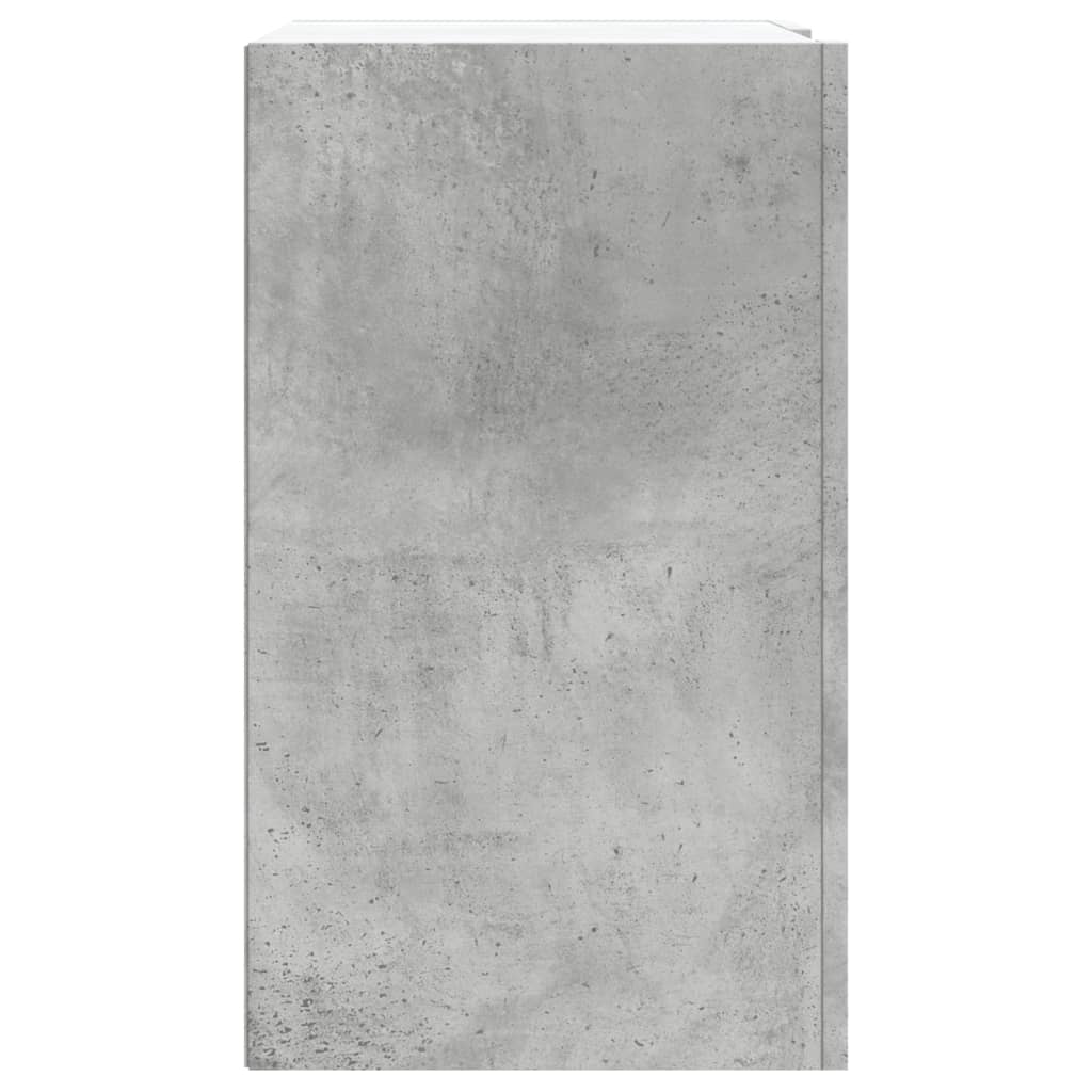 Armário parede 75x35x60 cm derivados madeira cinzento cimento