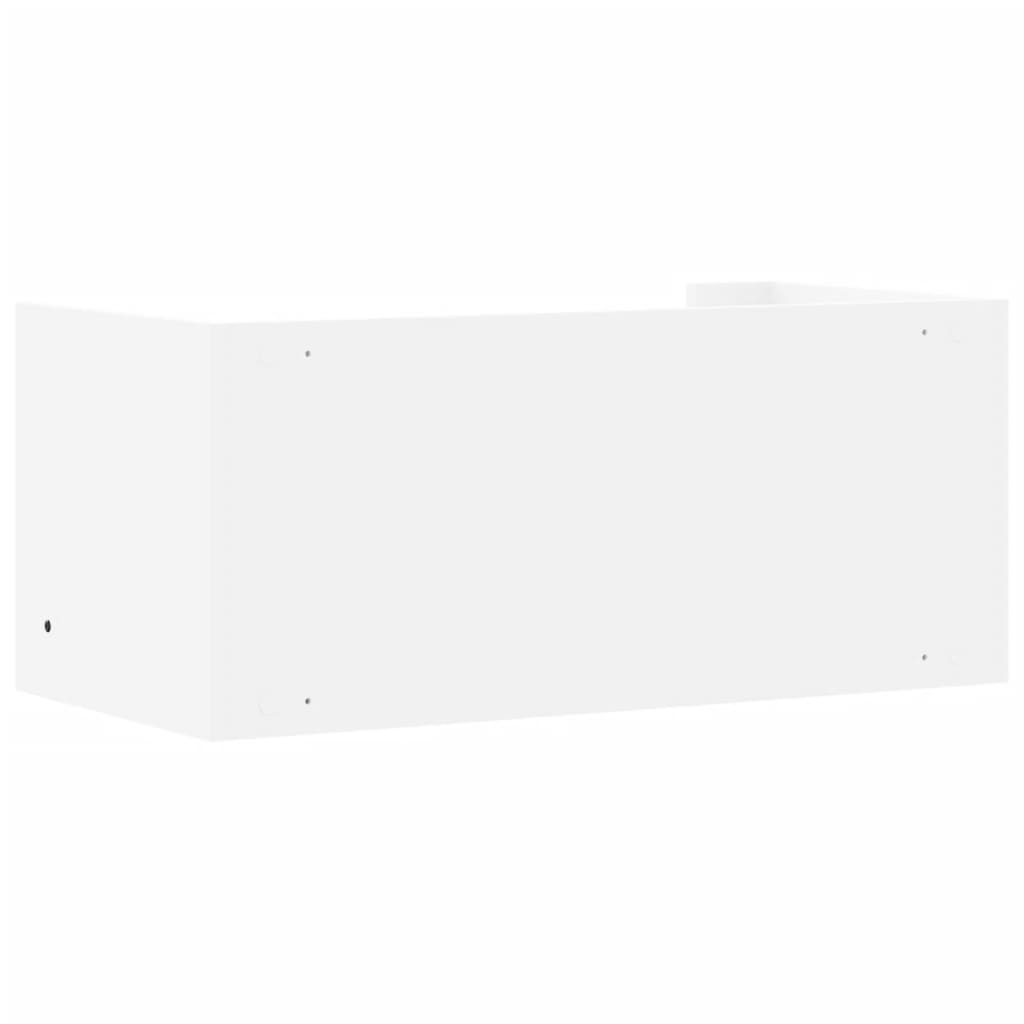 Prateleira de parede 70,5x35x30,5cm derivados de madeira branco
