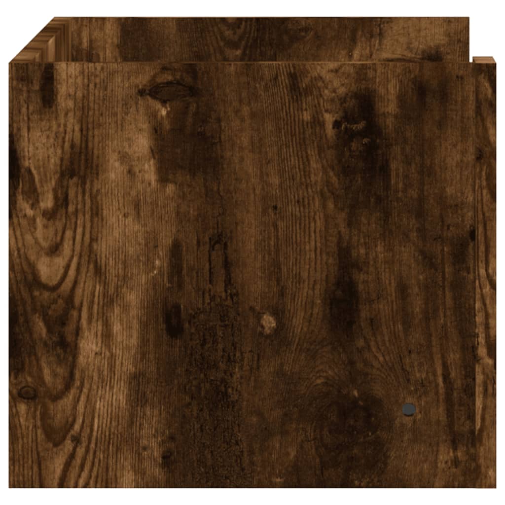 Prateleira parede 70,5x35x30,5cm deriv. madeira carvalho fumado