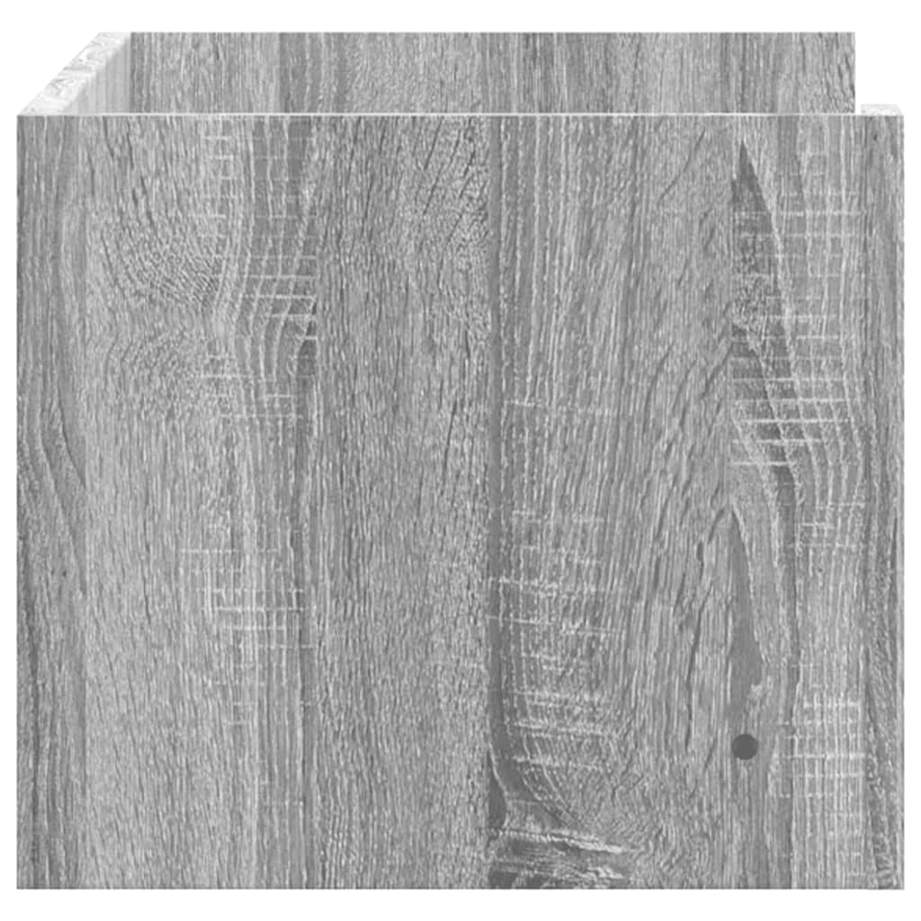 Prateleira parede 70,5x35x30,5cm deriv. de madeira cinza sonoma