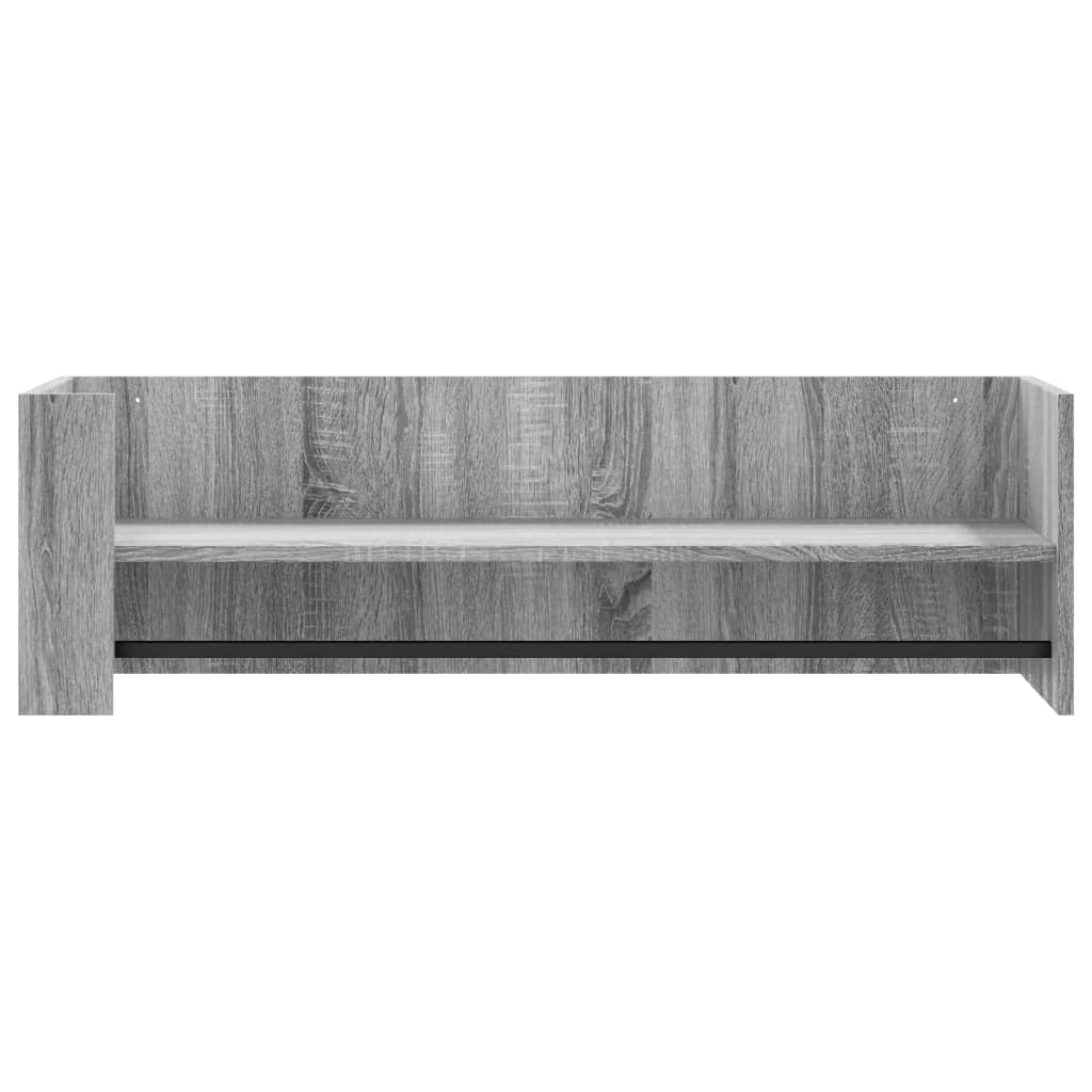 Prateleira parede 100x35x30,5 cm deriv. de madeira cinza sonoma