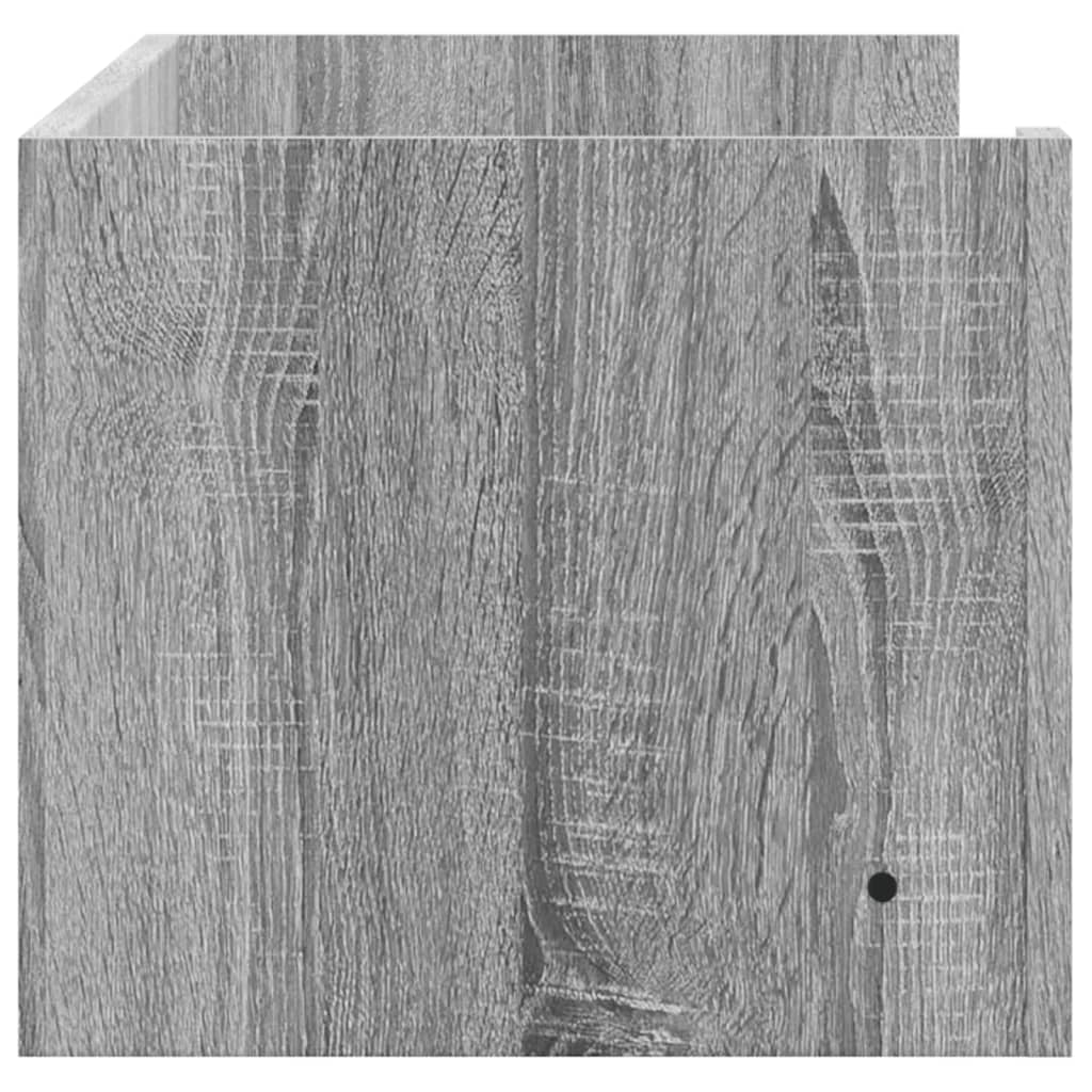 Prateleira parede 100x35x30,5 cm deriv. de madeira cinza sonoma