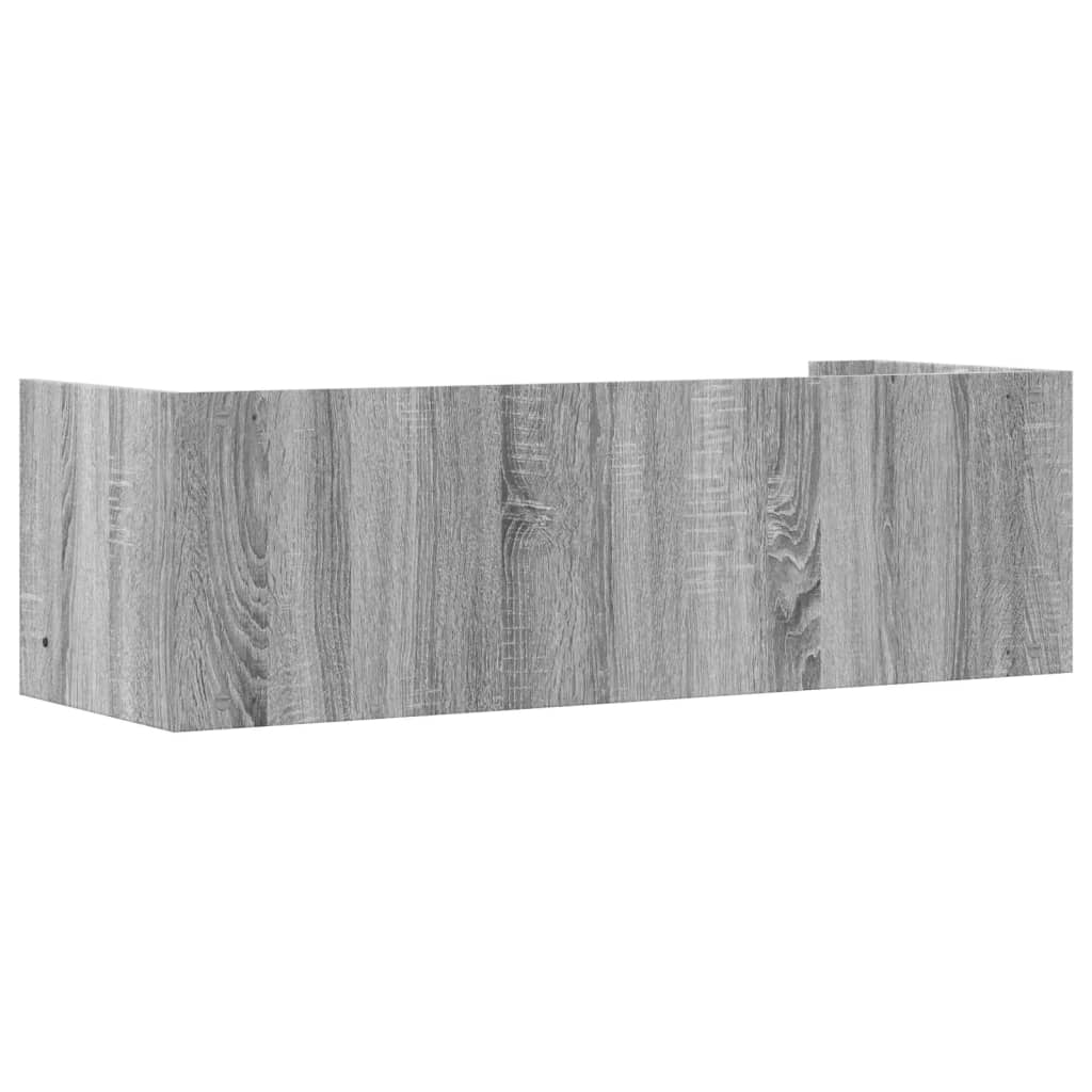 Prateleira parede 100x35x30,5 cm deriv. de madeira cinza sonoma