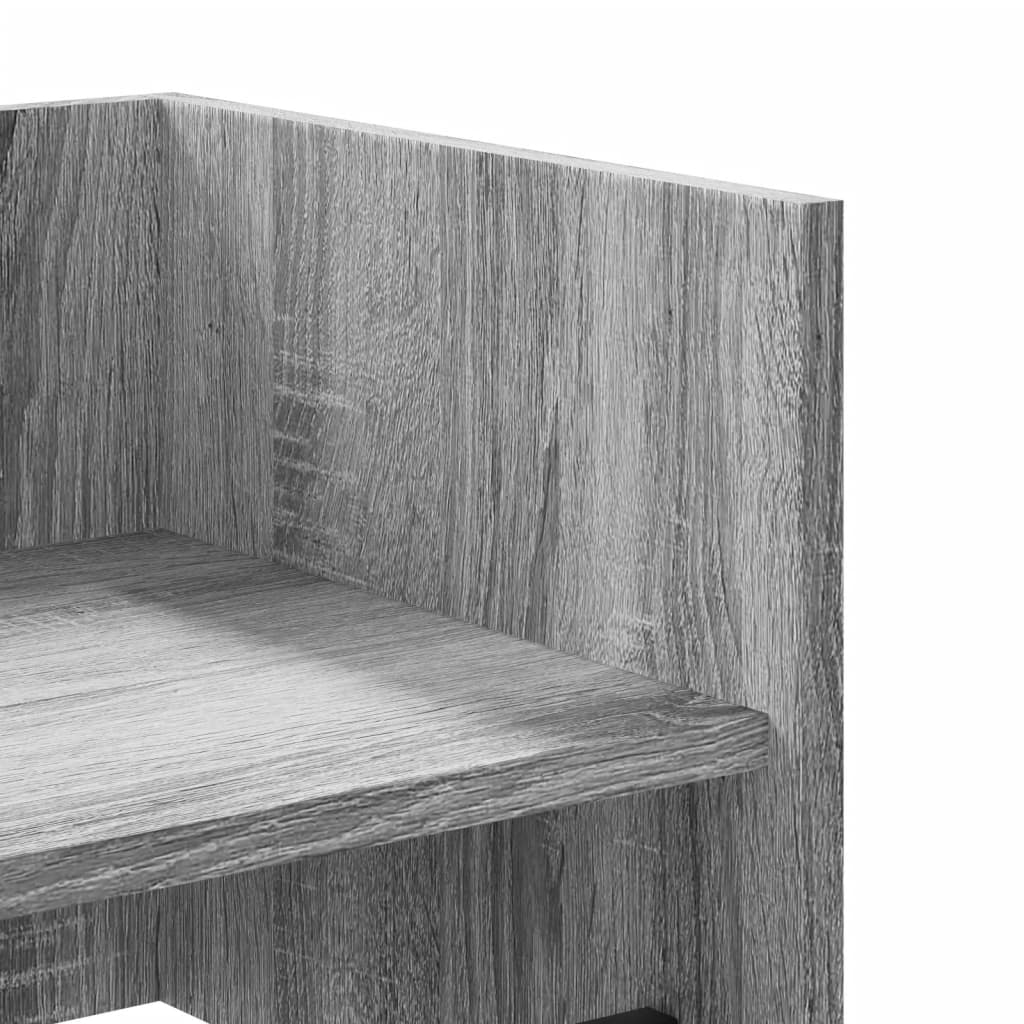 Prateleira parede 100x35x30,5 cm deriv. de madeira cinza sonoma