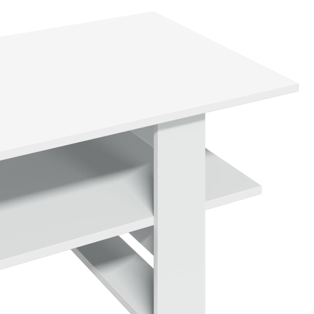 Mesa de centro 102x55x42 cm derivados de madeira branco