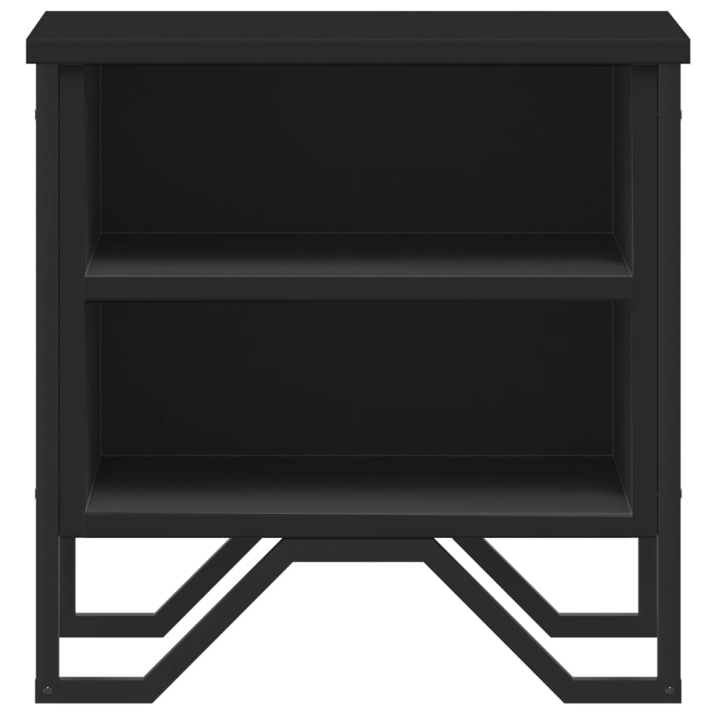 Mesas de cabeceira 2 pcs 40x30x40 cm derivados de madeira preto