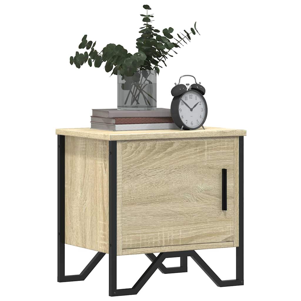 Mesa de cabeceira 40x30x40 cm contraplacado carvalho sonoma