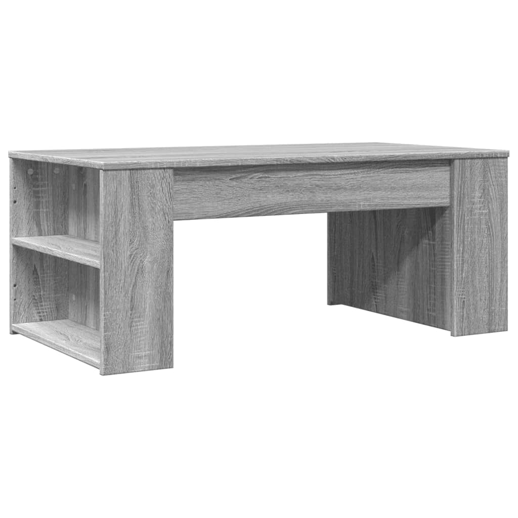 Mesa de centro 102x55x42 cm madeira processada sonoma cinzento