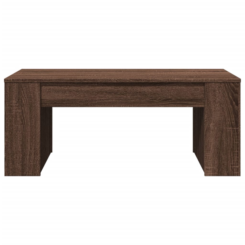 Mesa centro 102x55x42 cm derivados de madeira carvalho castanho