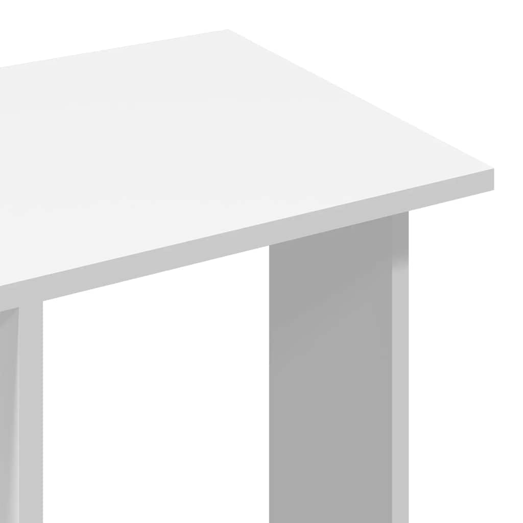 Roupeiro com rodas 102x38x110 cm derivados de madeira branco
