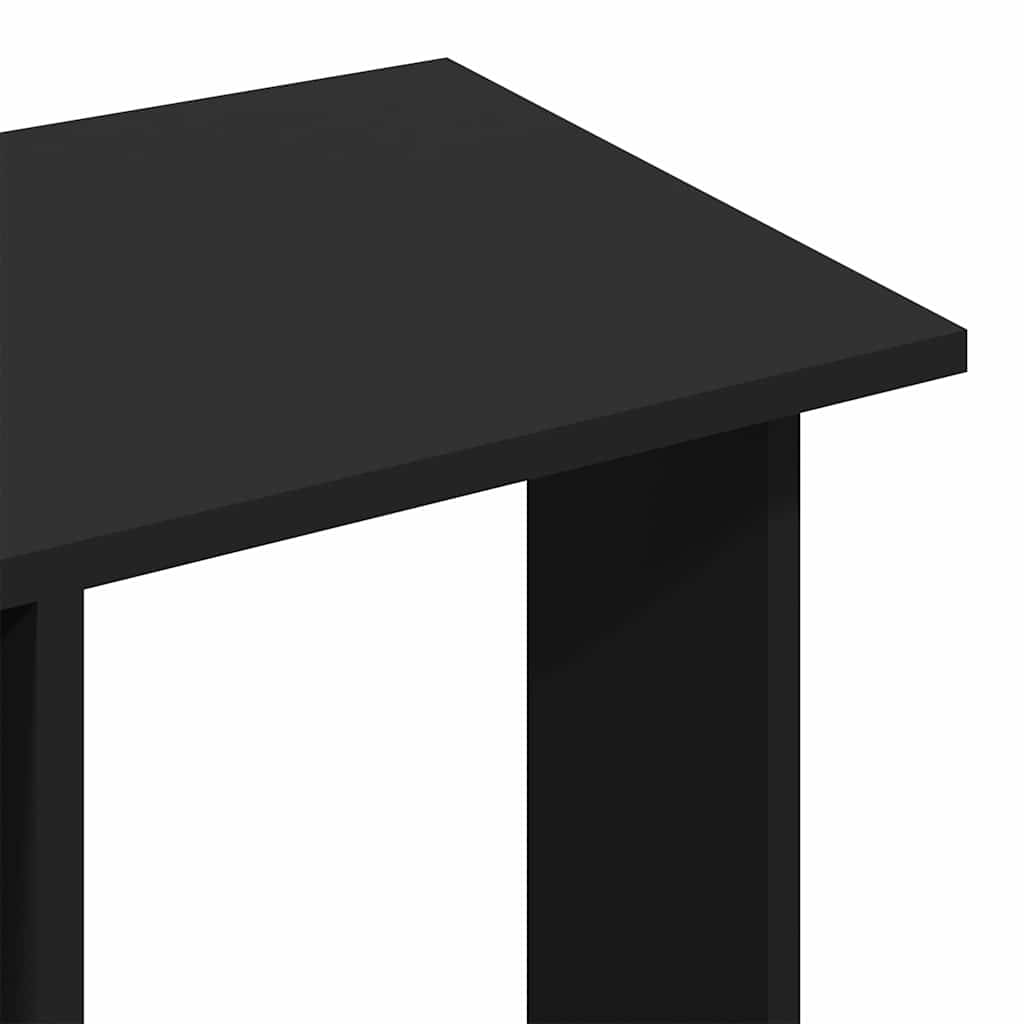 Roupeiro com rodas 102x38x110 cm derivados de madeira preto