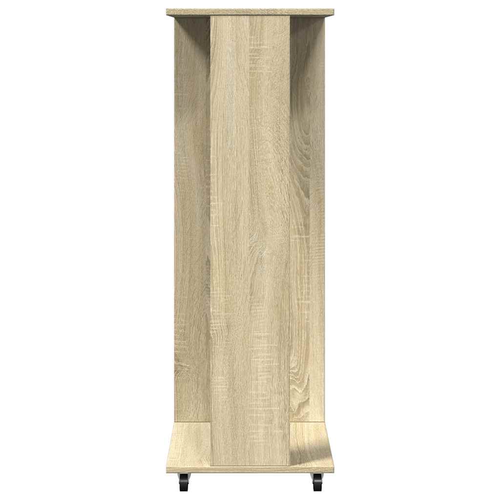 Roupeiro c/ rodas 102x38x110 cm deriv. madeira carvalho sonoma