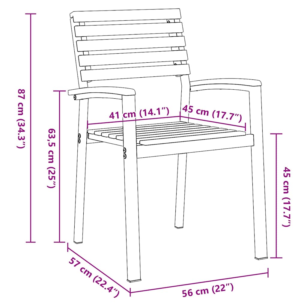 Conjunto de Jantar para Jardim 5 pcs Cinzeto