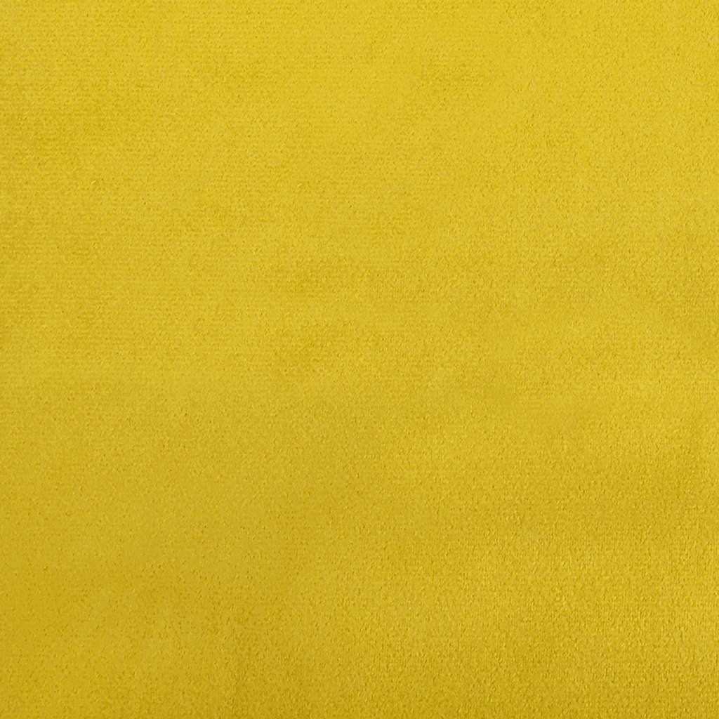 Chaise-longue com apoio de braço direito veludo amarelo