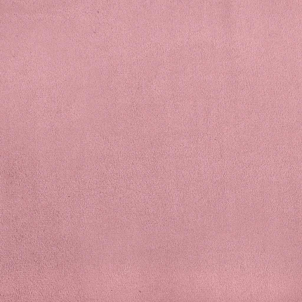 Chaise lounge c/ almofada/apoio de braços direito veludo rosa