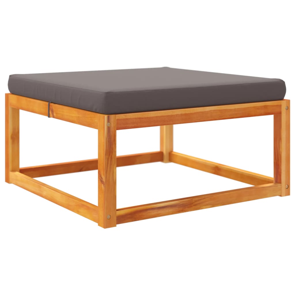 Conjunto de sofás de jardim vidaXL de 6 peças com almofadas de madeira de acácia e corda