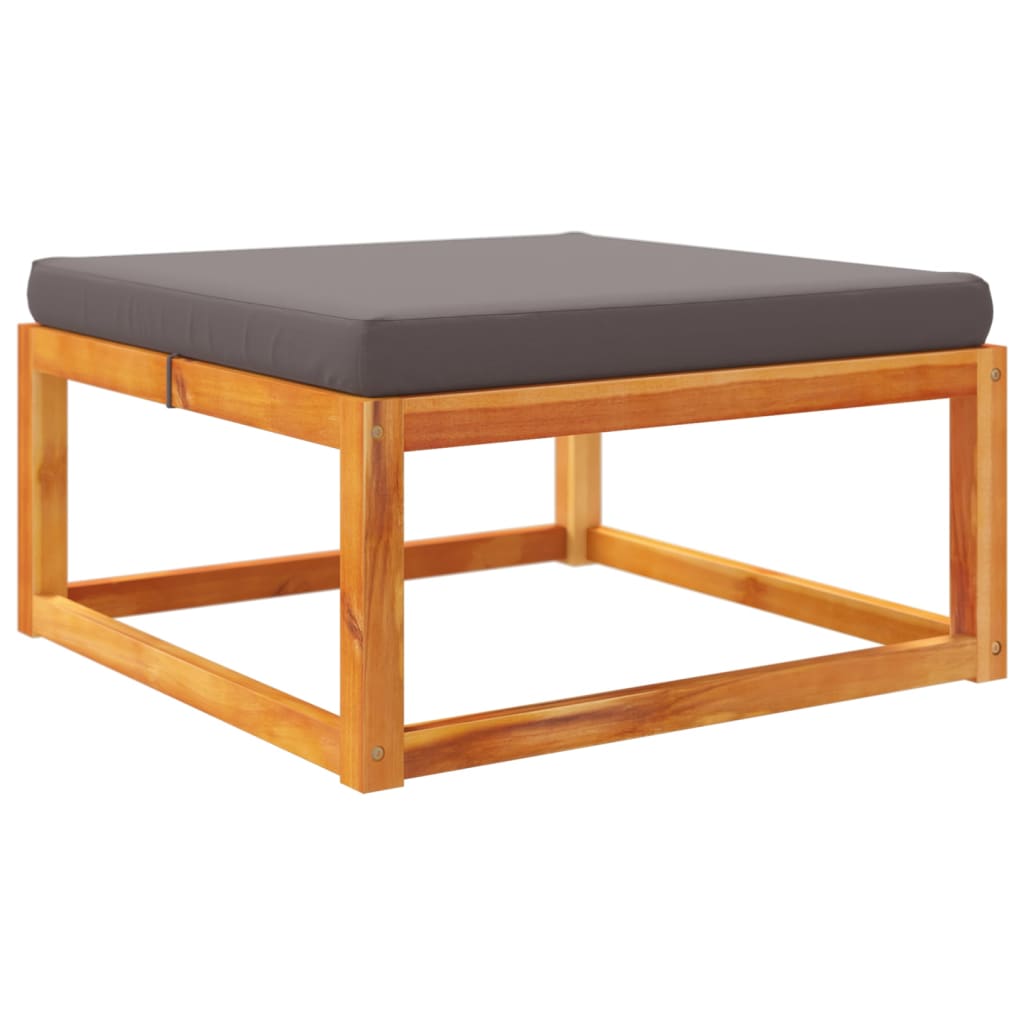 Conjunto de sofás de jardim vidaXL de 10 peças com almofadas de madeira de acácia e corda
