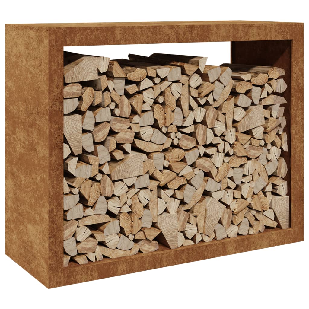 Rack Lenha 100x40x80 cm aço resistente às intempéries