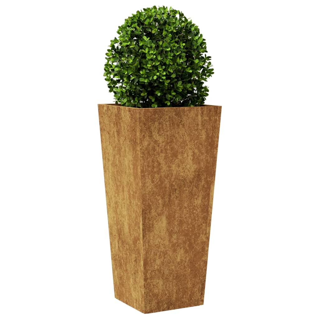 Plantador de Jardim 35x35x75 cm aço resistente às intempéries