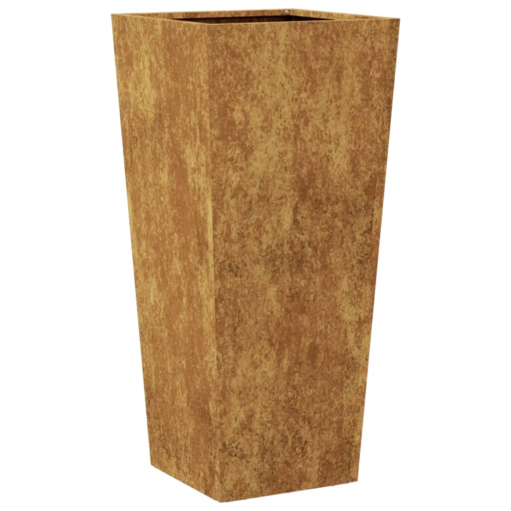 Plantador de Jardim 35x35x75 cm aço resistente às intempéries