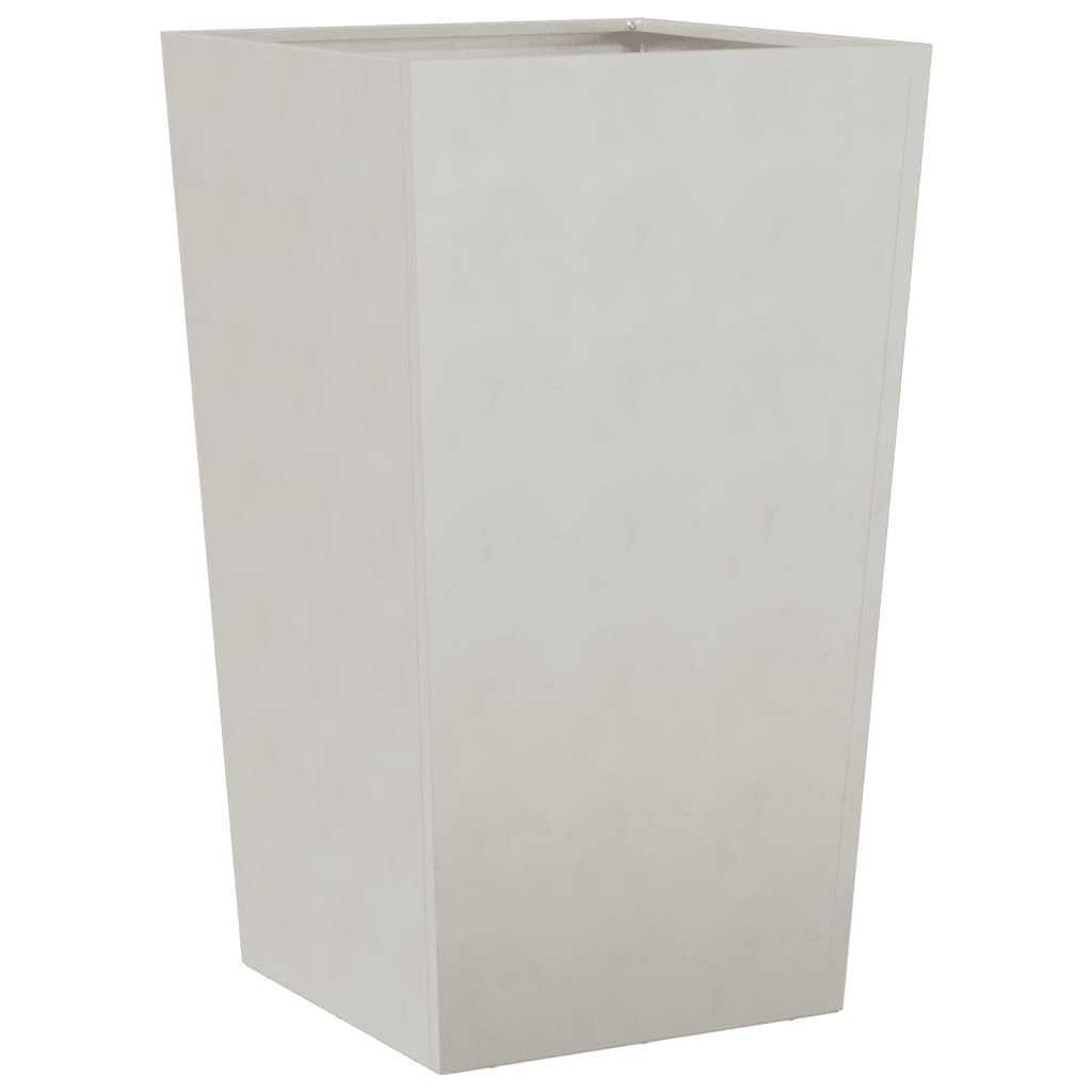 Vaso/floreira de jardim 2 pcs 45x45x75 cm aço inoxidável