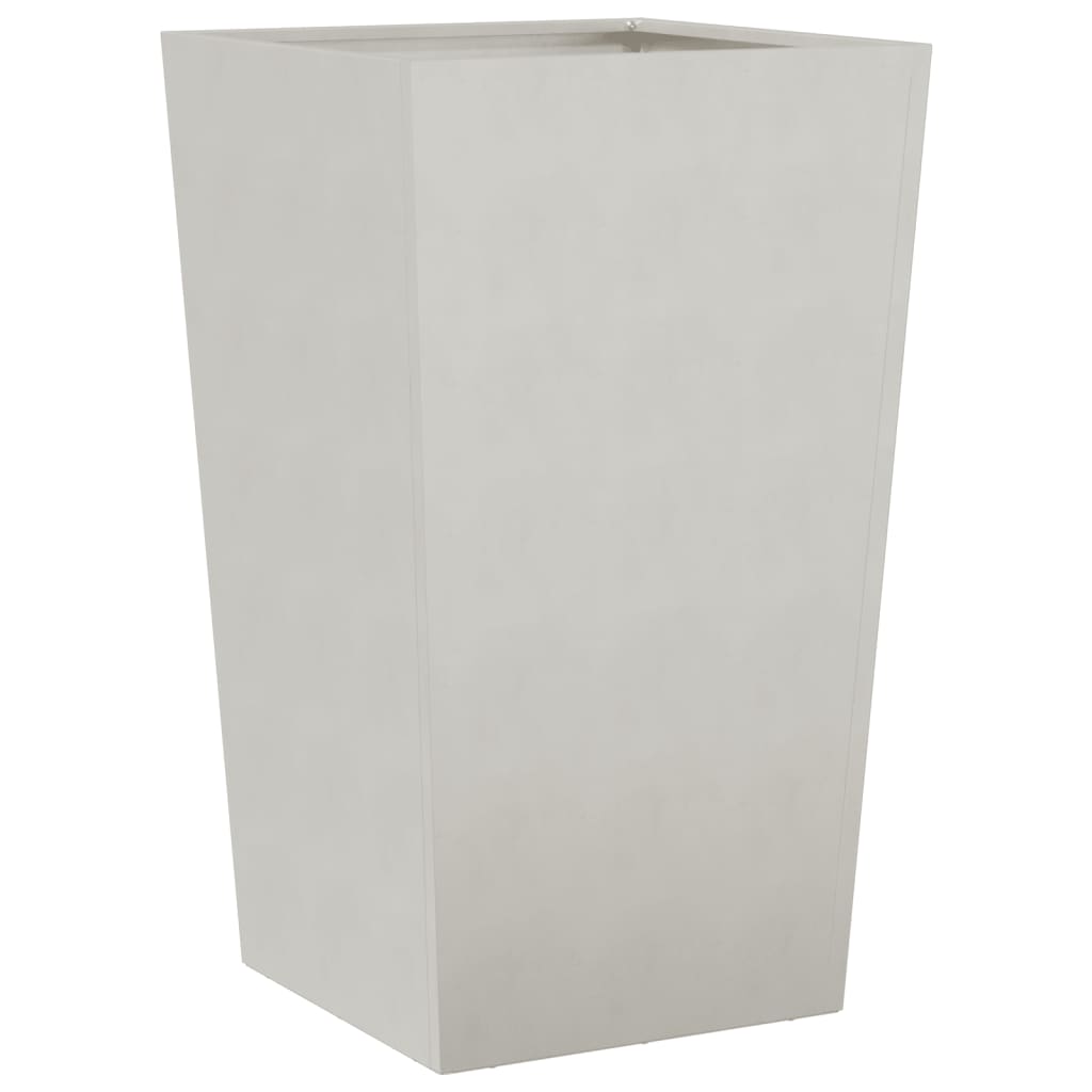 Vaso/floreira de jardim 2 pcs 45x45x75 cm aço inoxidável