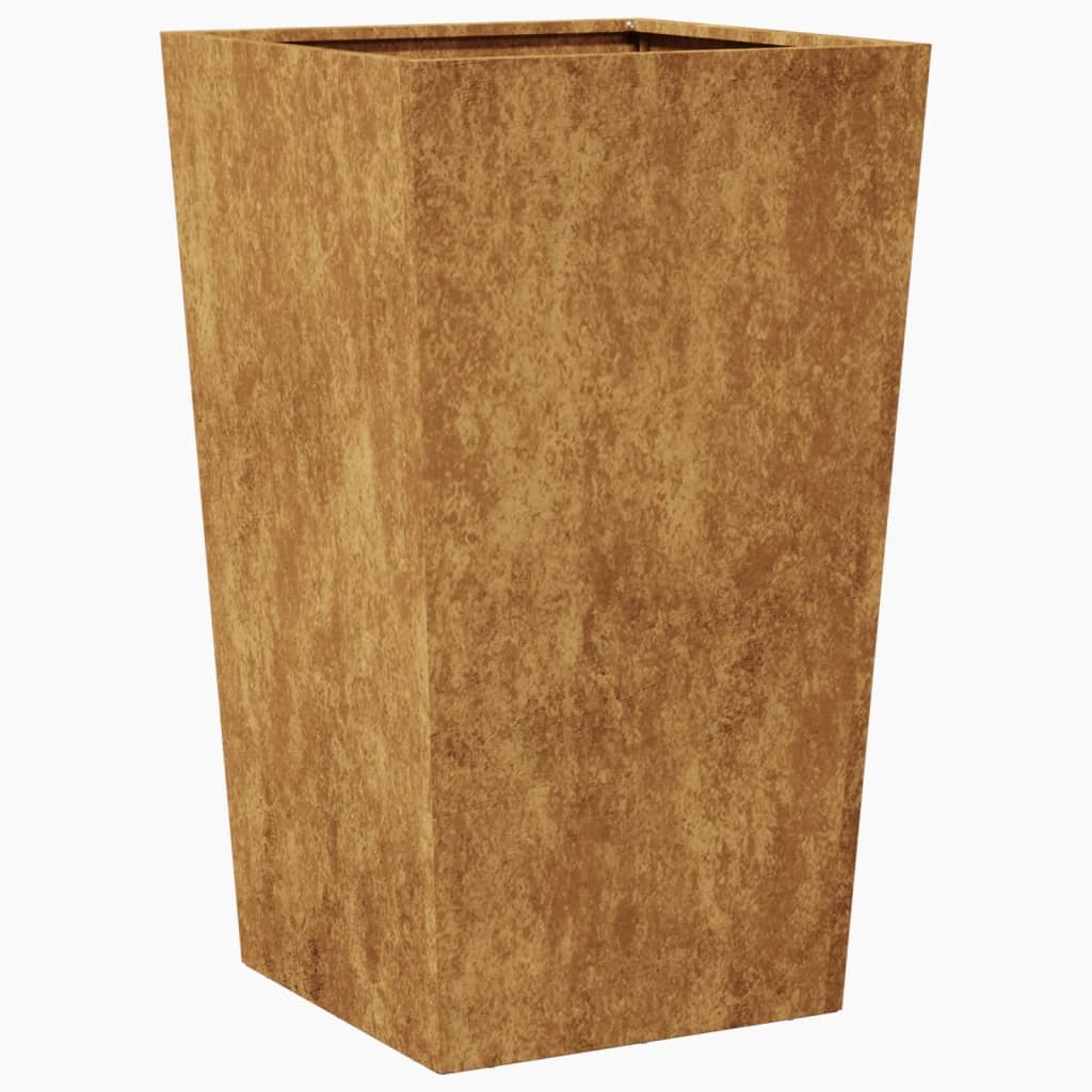 Garden Planter 45x45x75 cm aço resistente às intempéries