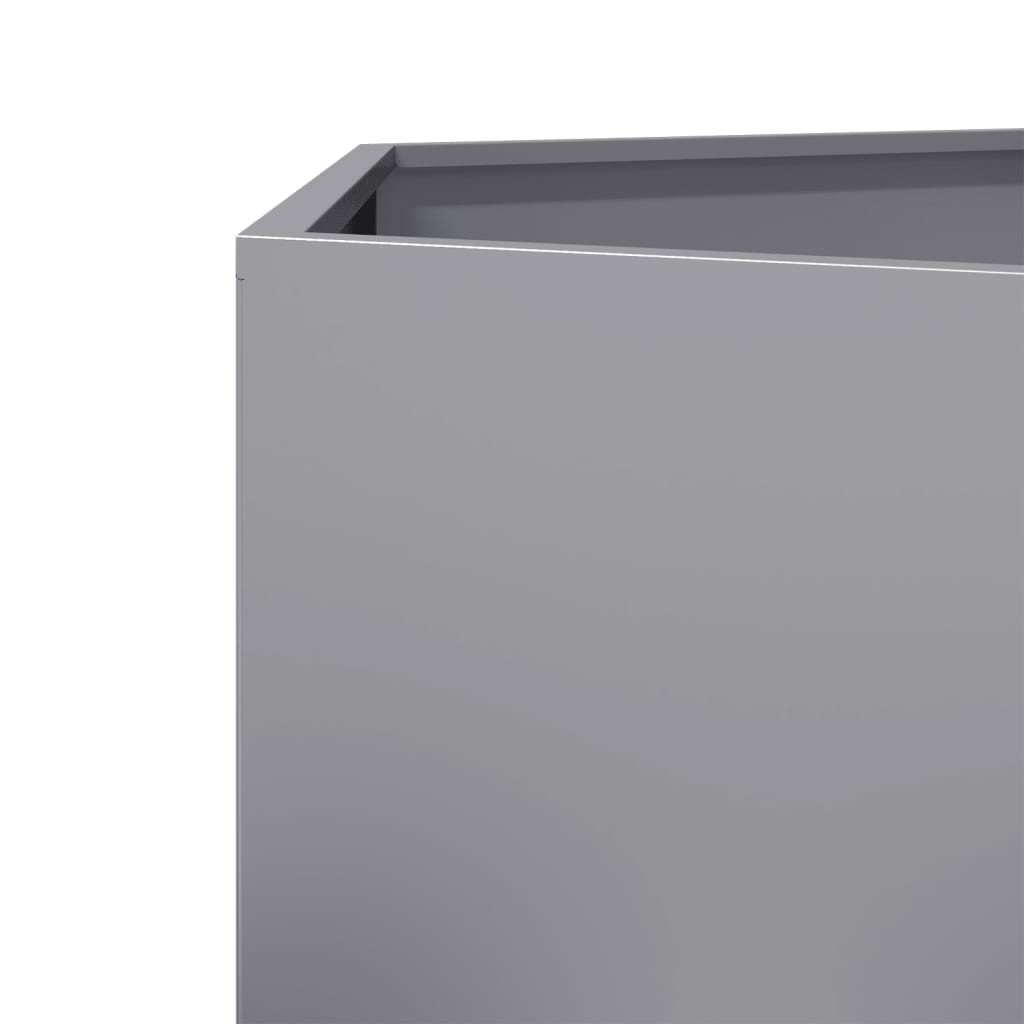 Vasos floreiras jardim 2 pcs hexagonal 46x40x45cm aço galvaniz.