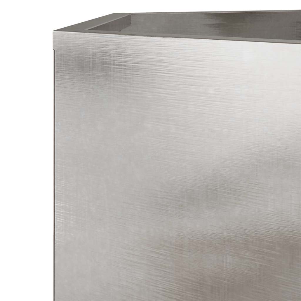 Vaso/floreira de jardim hexagonal 69x60x45 cm aço inoxidável